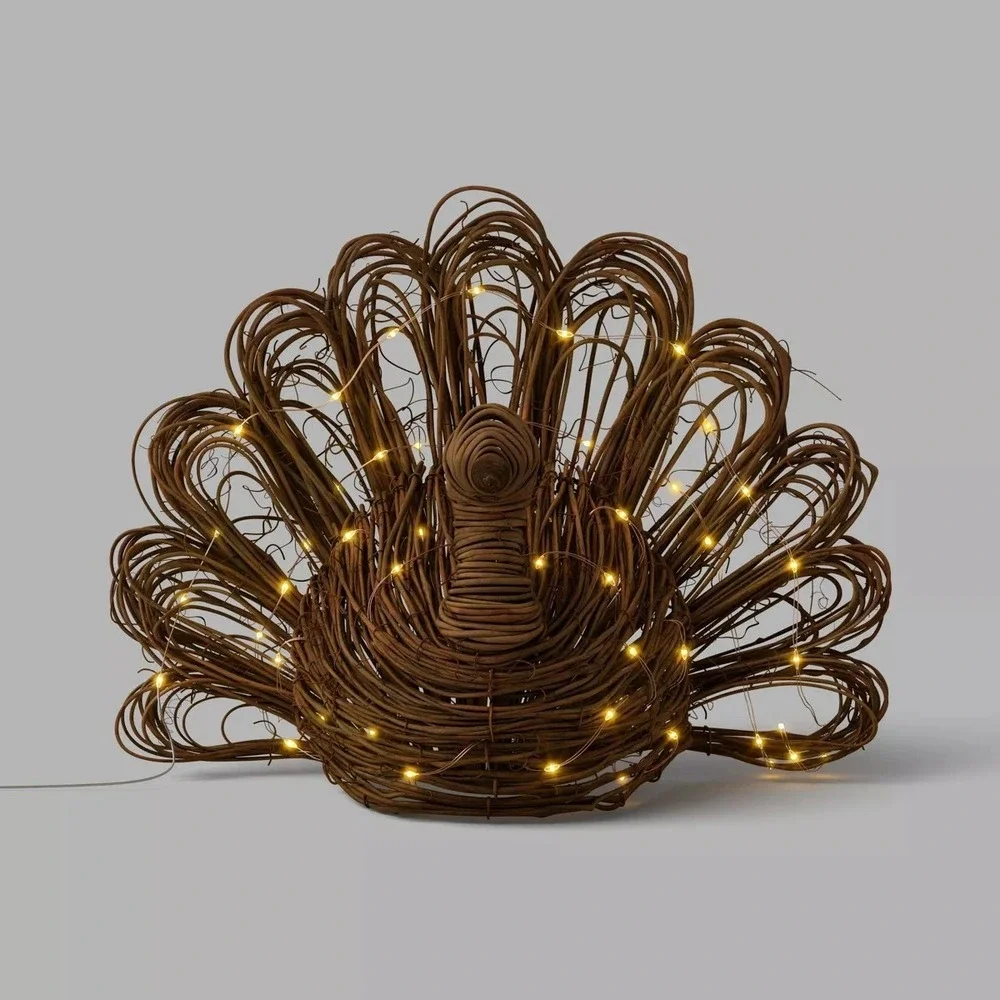 Large Woven Lit Fall Turkey -Threshold, Target Thanksgiving Decor
